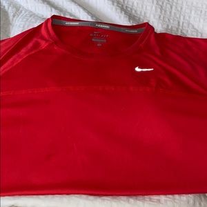 NIKE REDDISH PINK DRI FIT RUNNING SHIRT SZ 2X NWOT